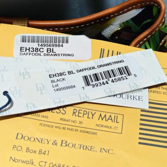 Dooney & Bourke Daffodil Drawstring Bucket Bag and Key Chain Purse - Picture 9 of 16